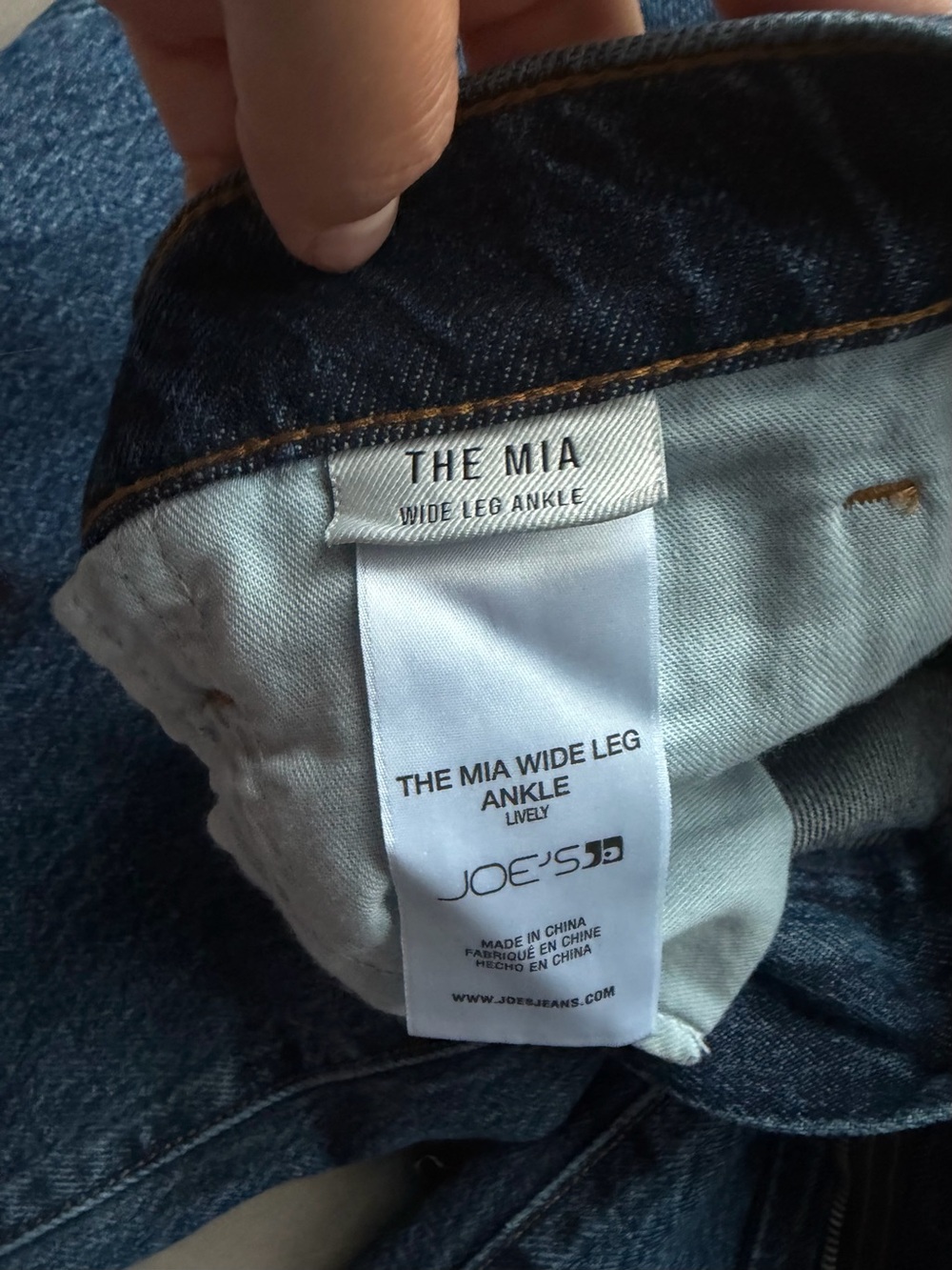 Wide Leg Dark Blue Jeans - Joe's Jeans - Picture 4 of 7